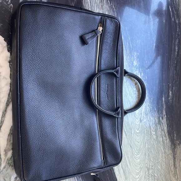 Peter Kent black leather portfolio briefcase, laptop bag from Argentina - Picture 2 of 7